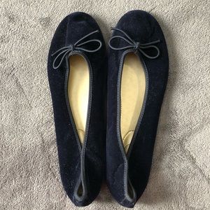 NWOT Scoop NYC navy velvet ballet flats